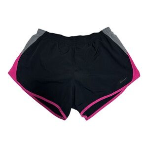 Women's Black and Pink Nike Athletic Shorts